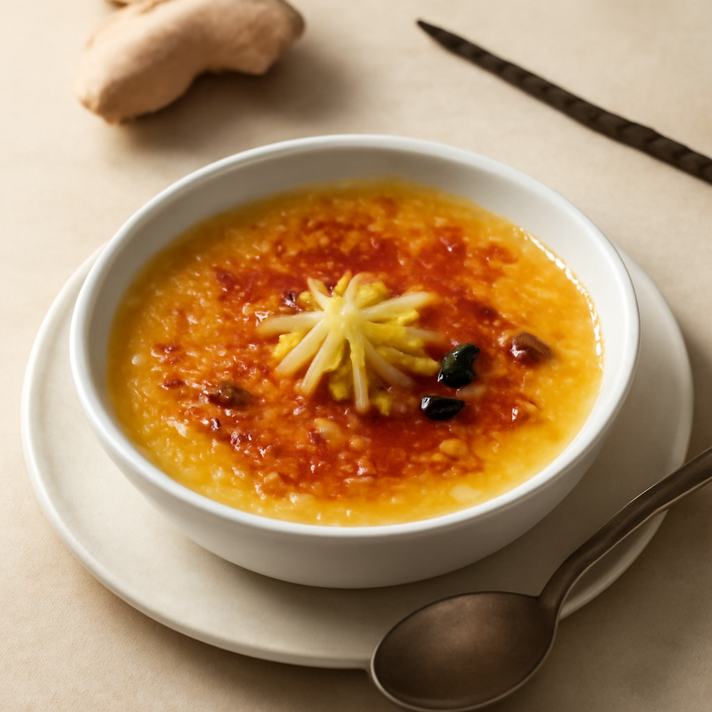 Creme brulé allo zenzero,vaniglia e pepe nero