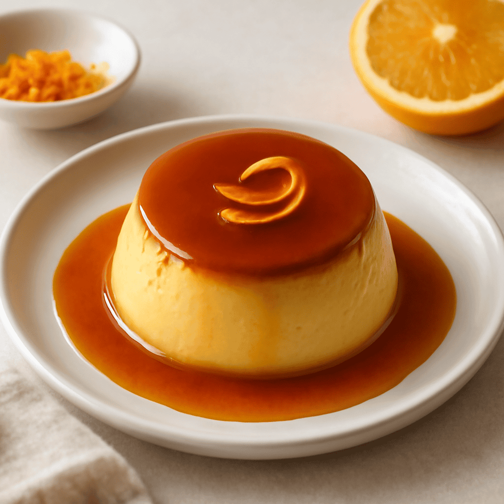 Creme caramel all’ arancia