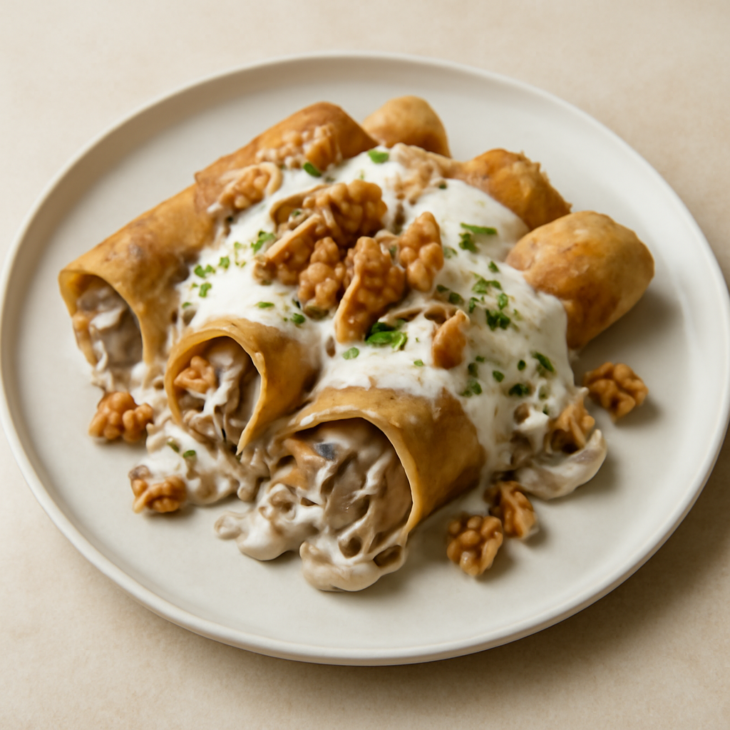 crepes con mousse di funghi porcini e noci