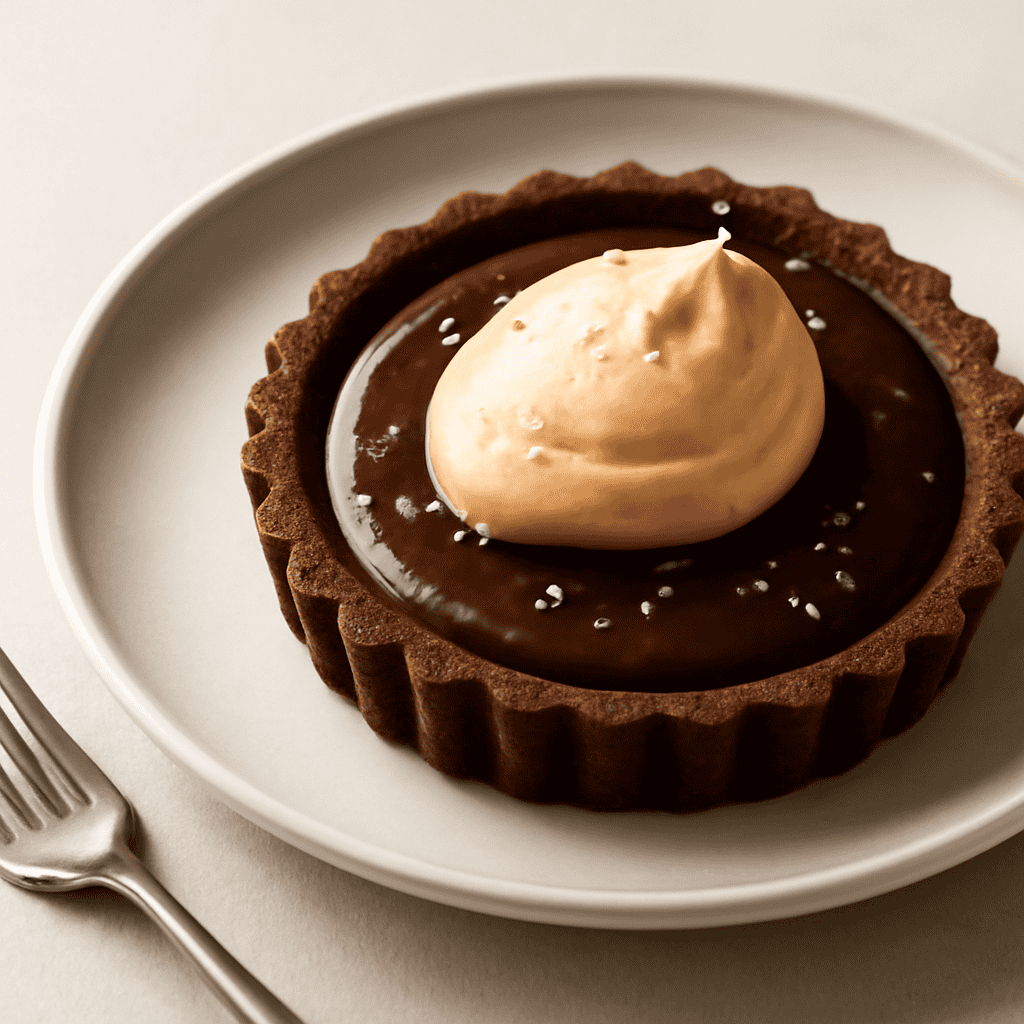 Crostata al Cioccolato e Mou salato