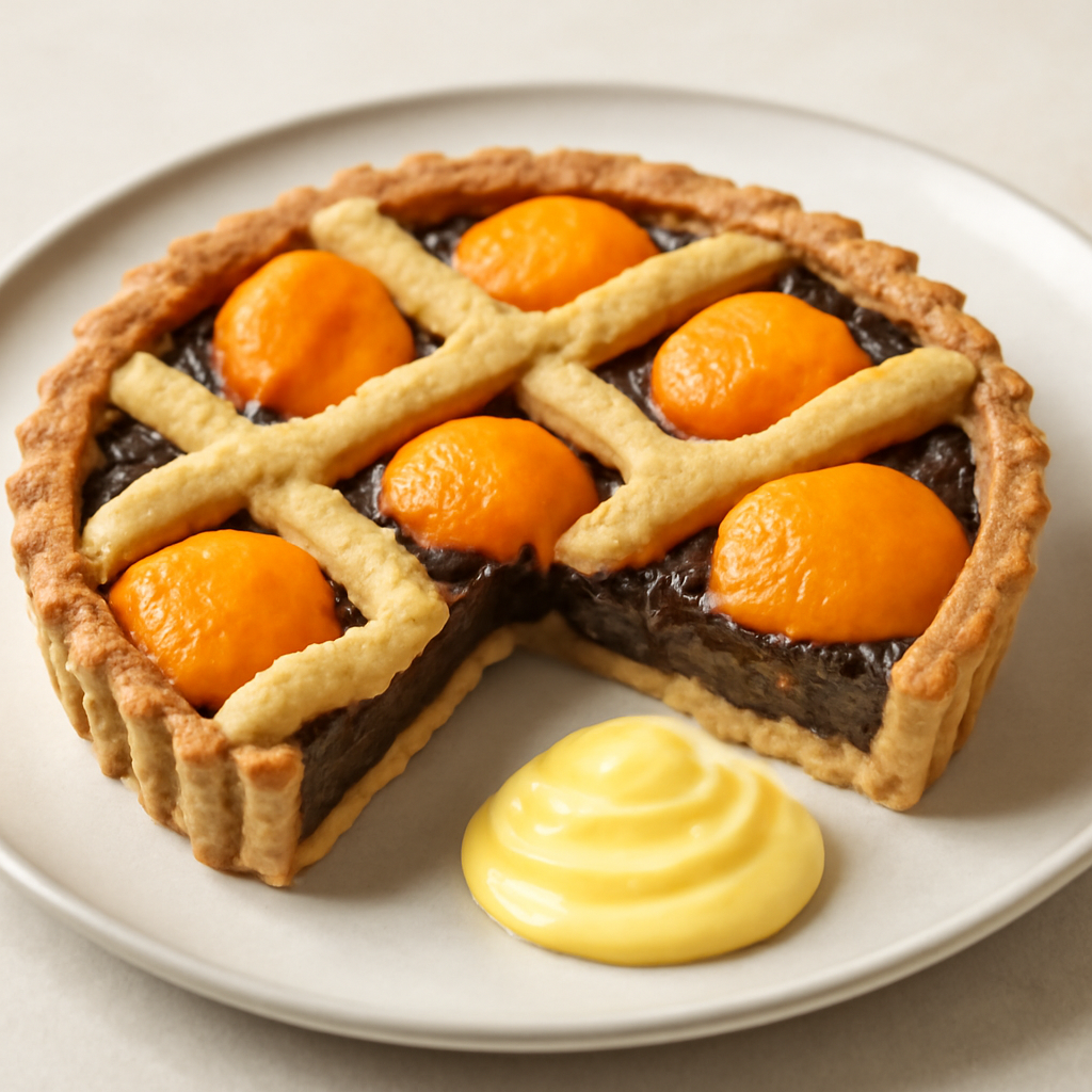 Crostata Albicocche e cioccolato