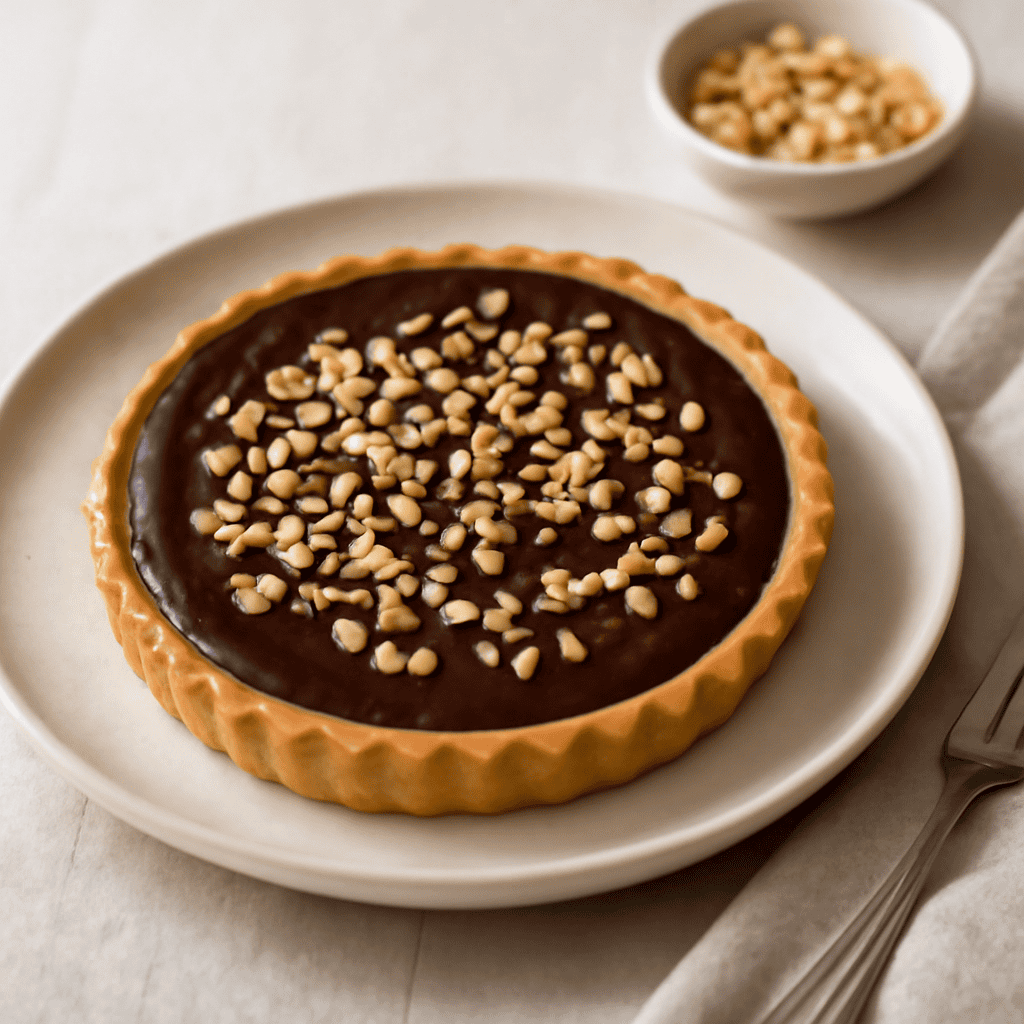 Crostata cioccolato e granella di nocciole