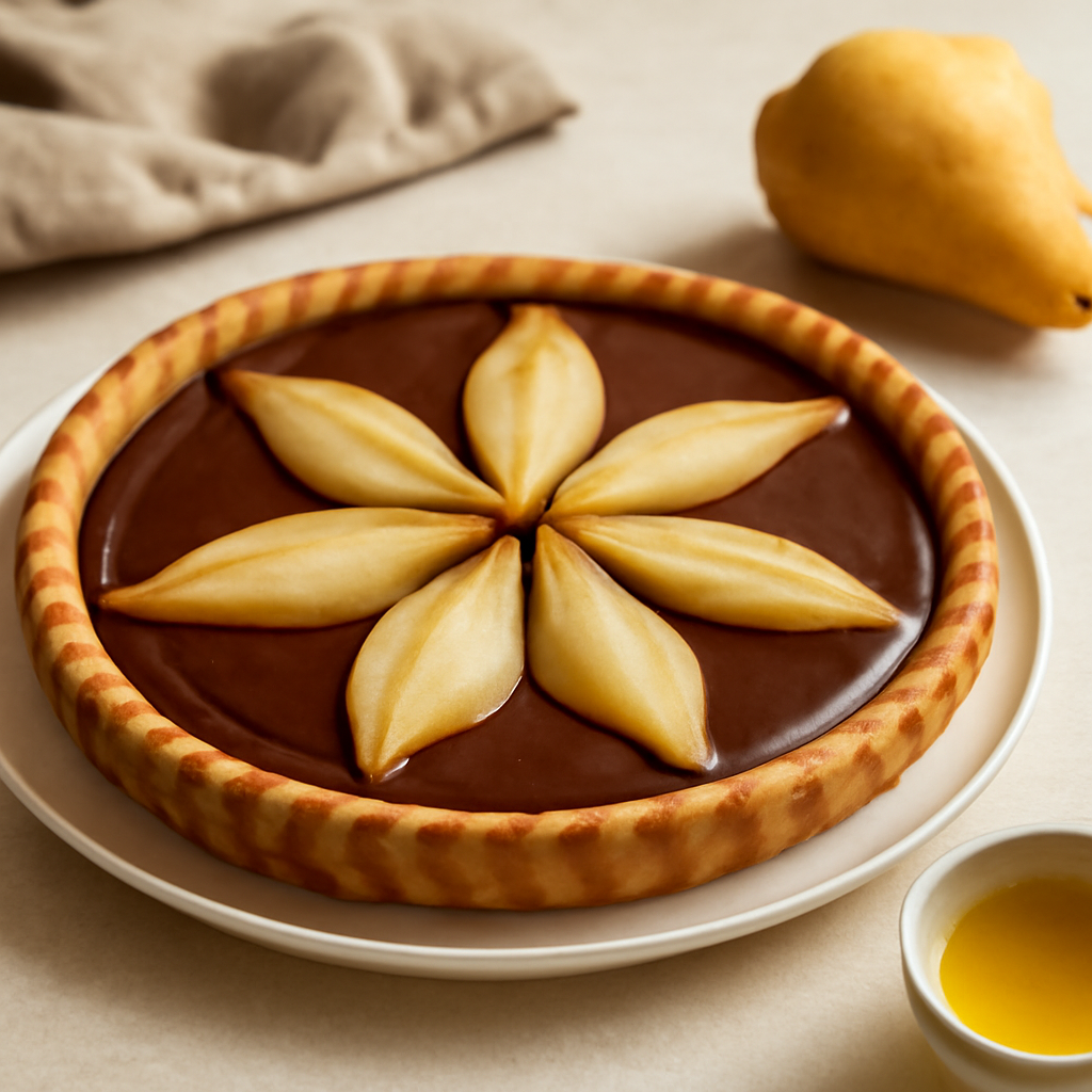 Crostata cioccolato e pere