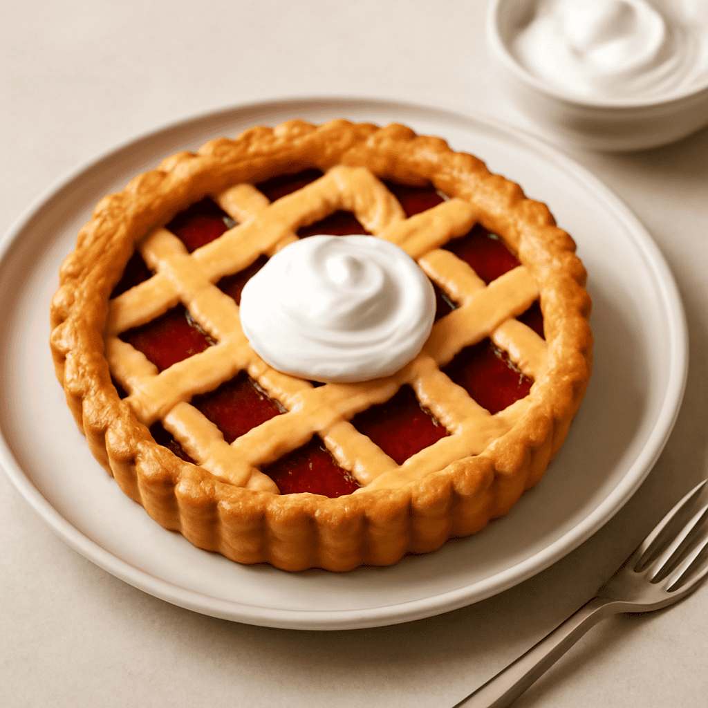 Crostata con panna