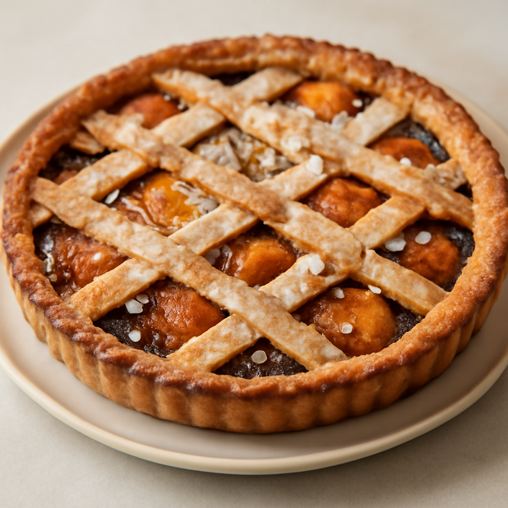 Crostata di Albicocche, Mandorle e Cioccolato