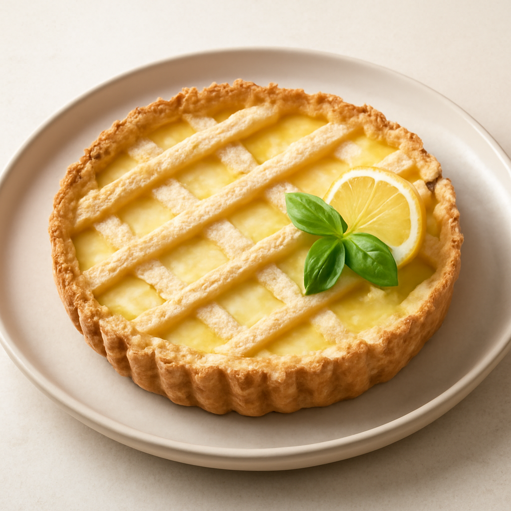 Crostata di crema e limone