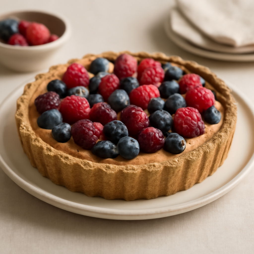 Crostata di grano duro integrale e frutti di bosco