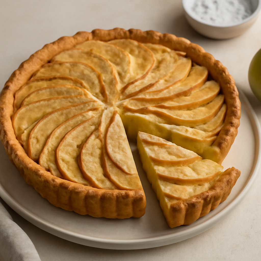 Crostata di mele aromatizzata alla cannella