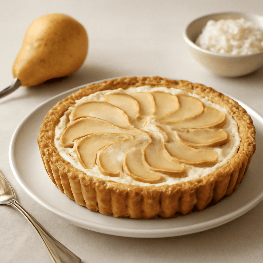 Crostata di pere e ricotta