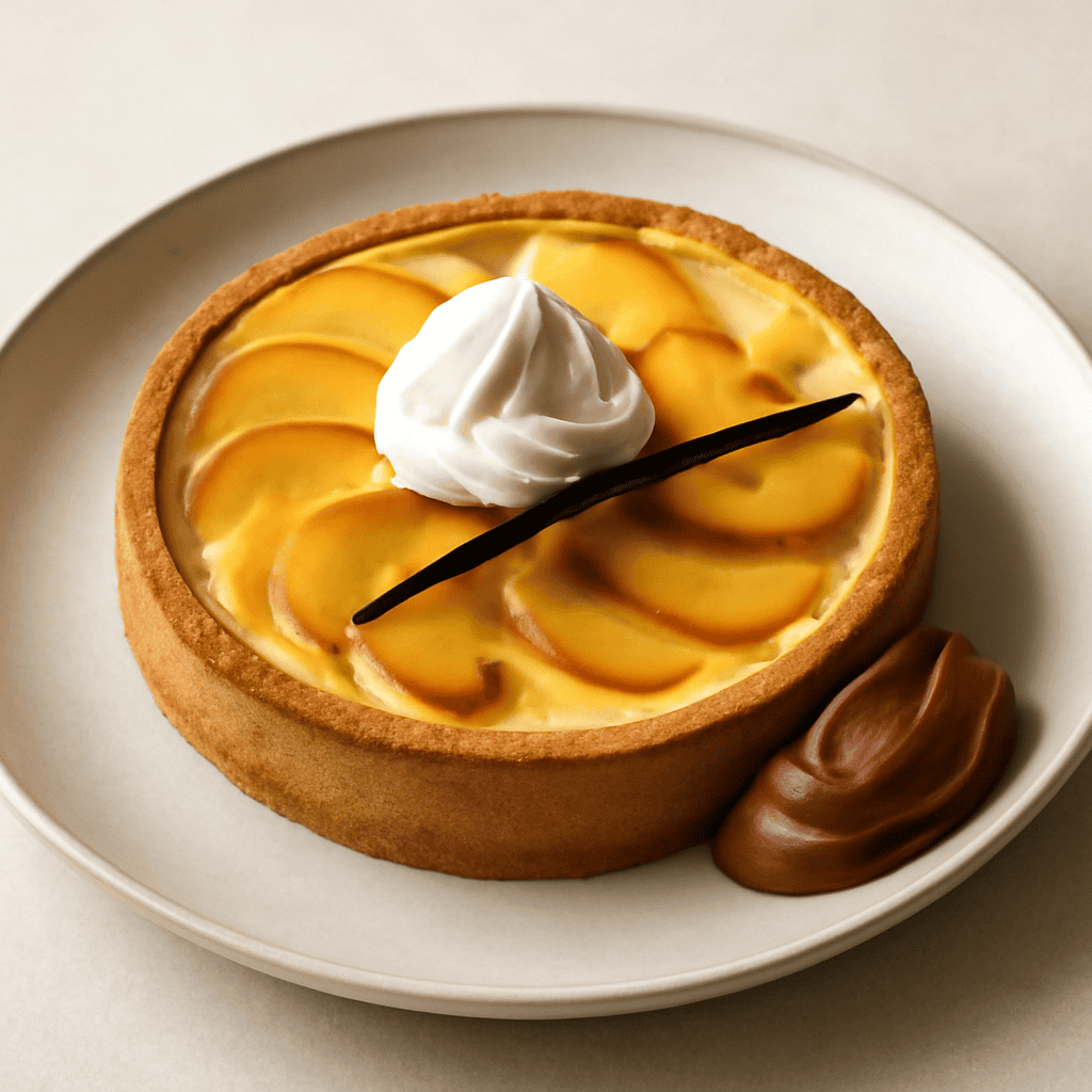 Crostata flan di pesche