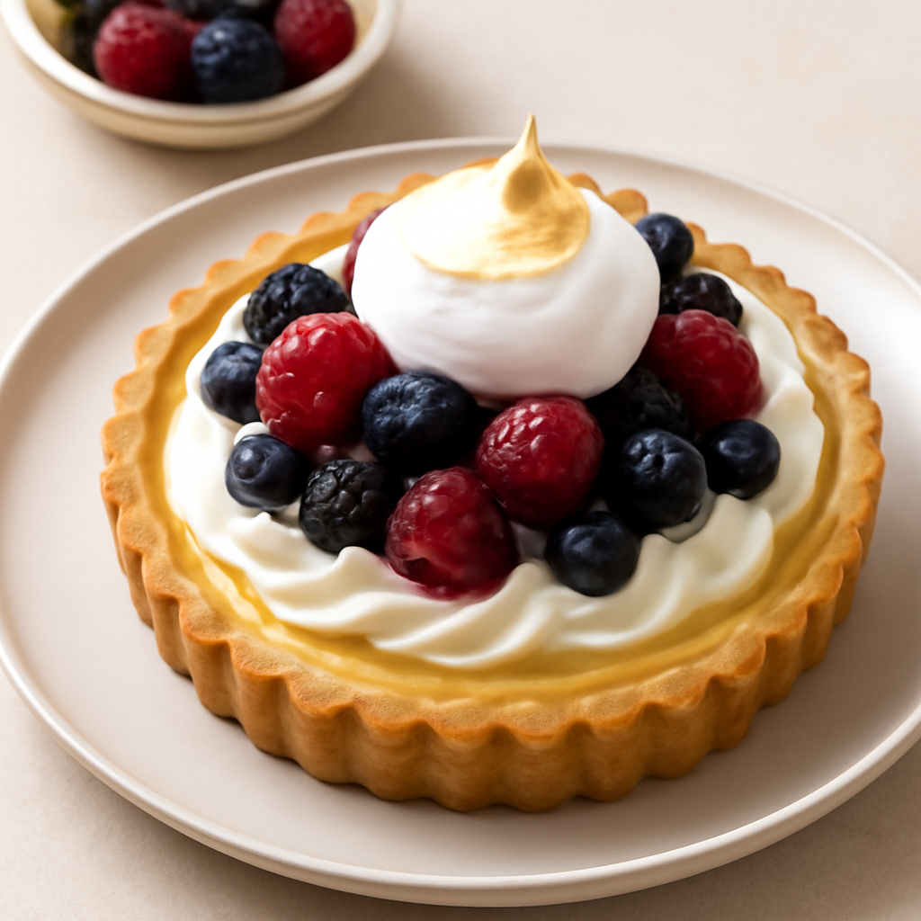 Crostata limone e frutti di bosco