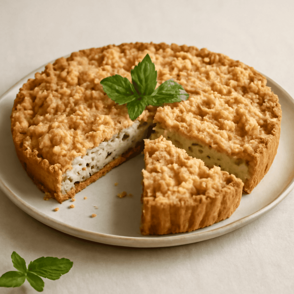 Crostata sbriciolata alla menta