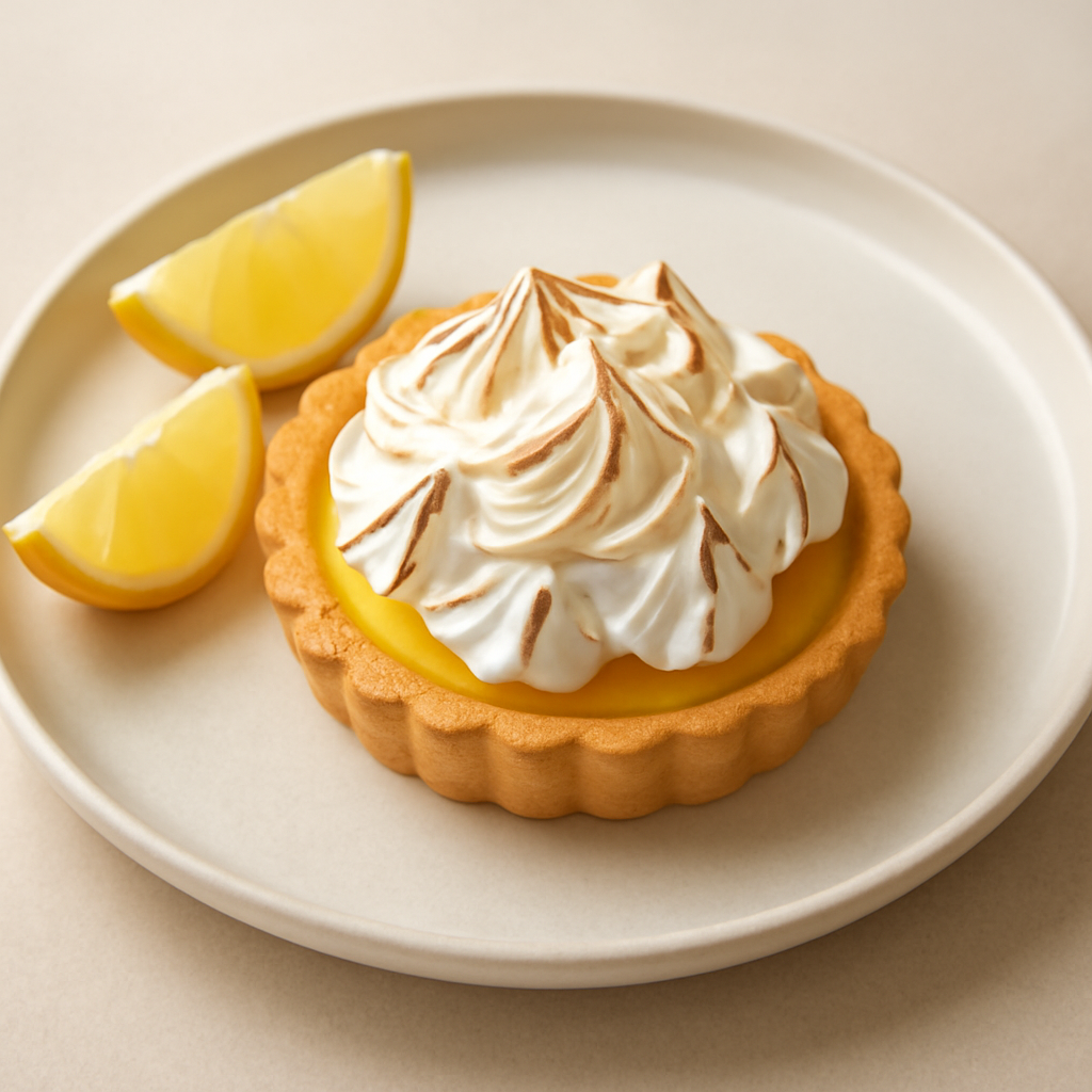 Crostatina al limone e meringa