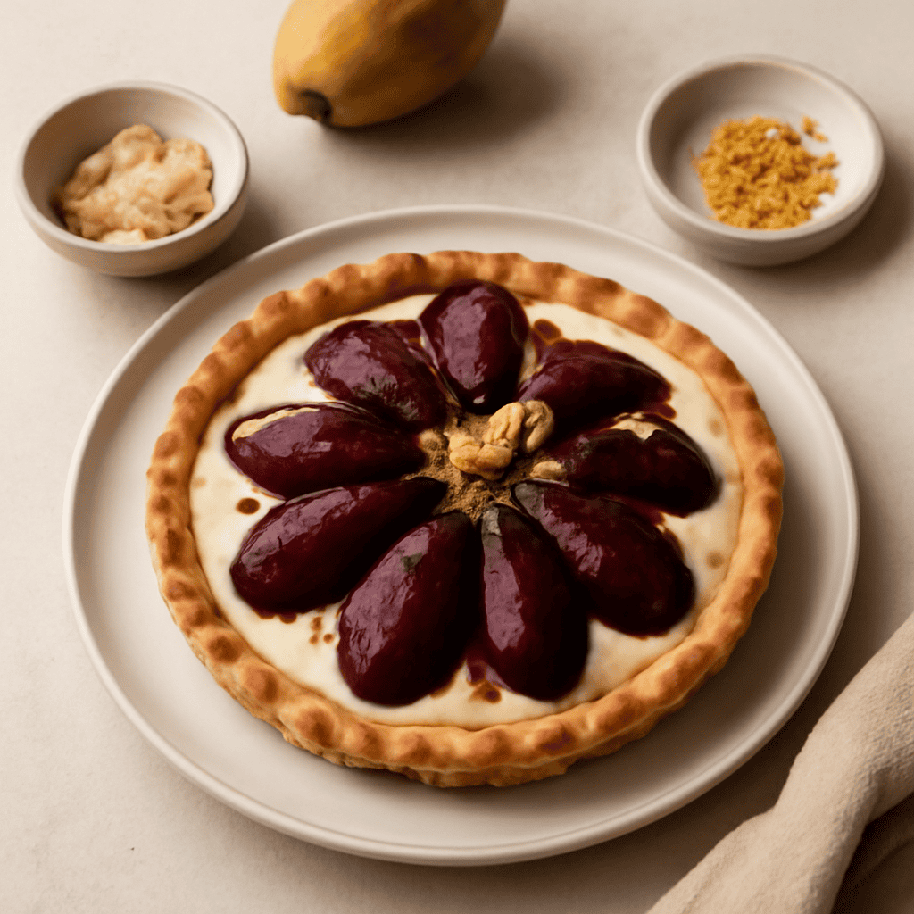 Crostatina con pere al montepulciano