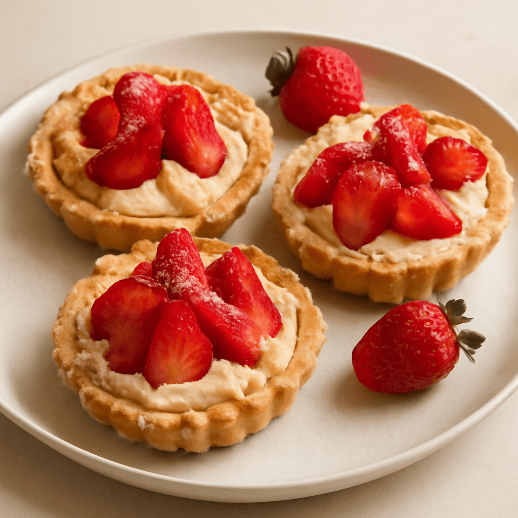Crostatine di fragole.