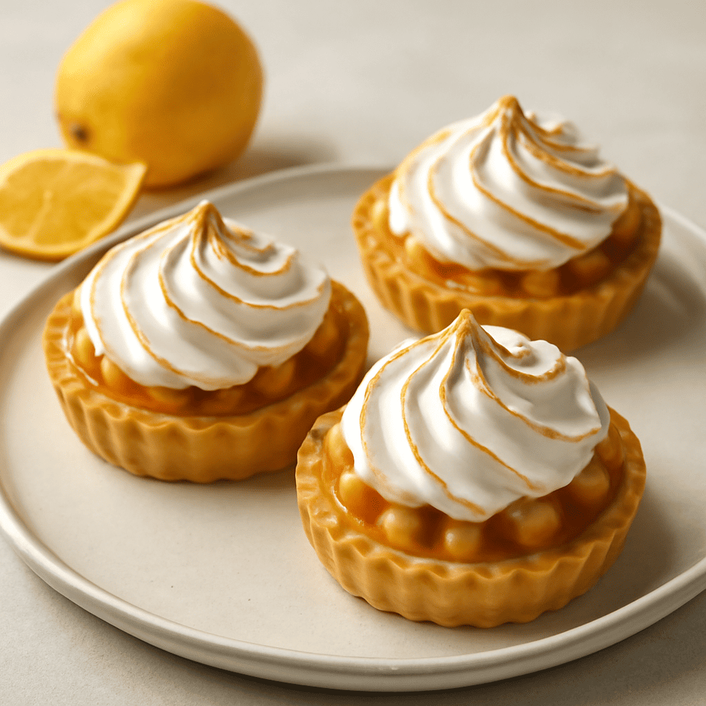 Crostatine meringate al profumo di agrumi
