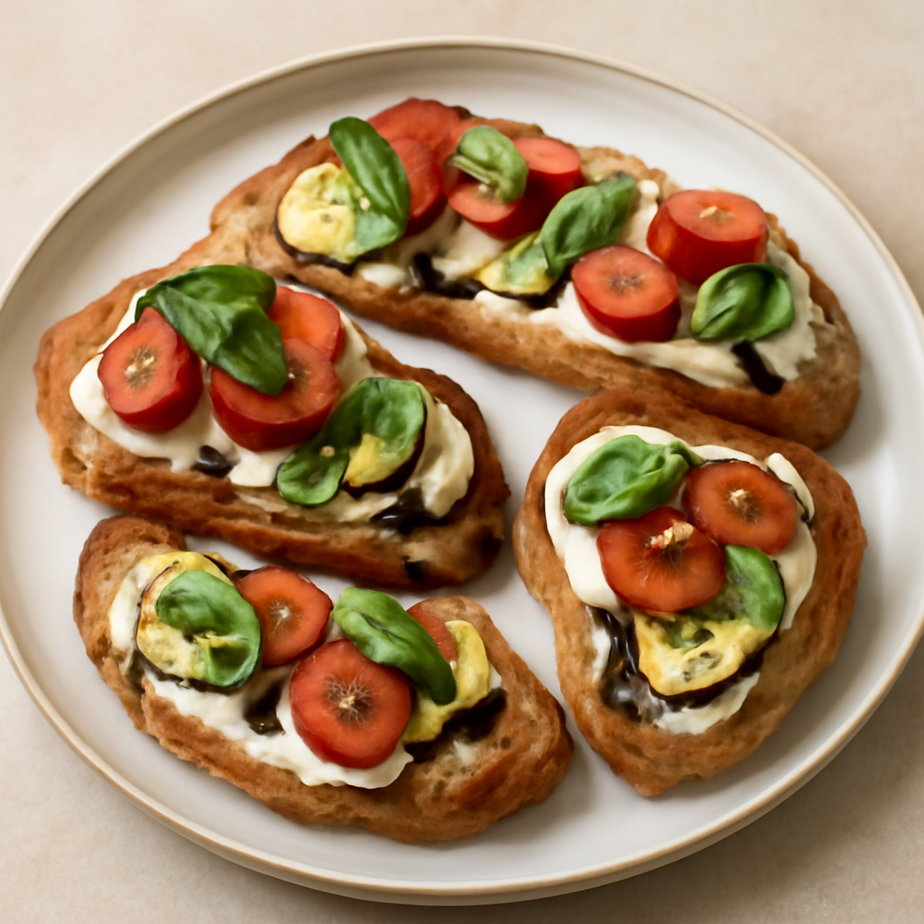Crostini fantasia vegana