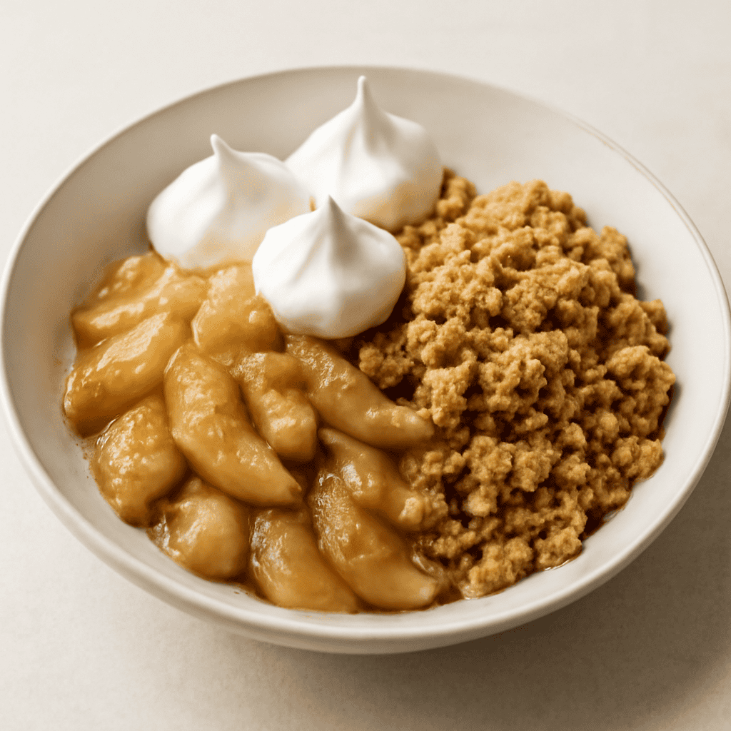 Crumble pere e cannella