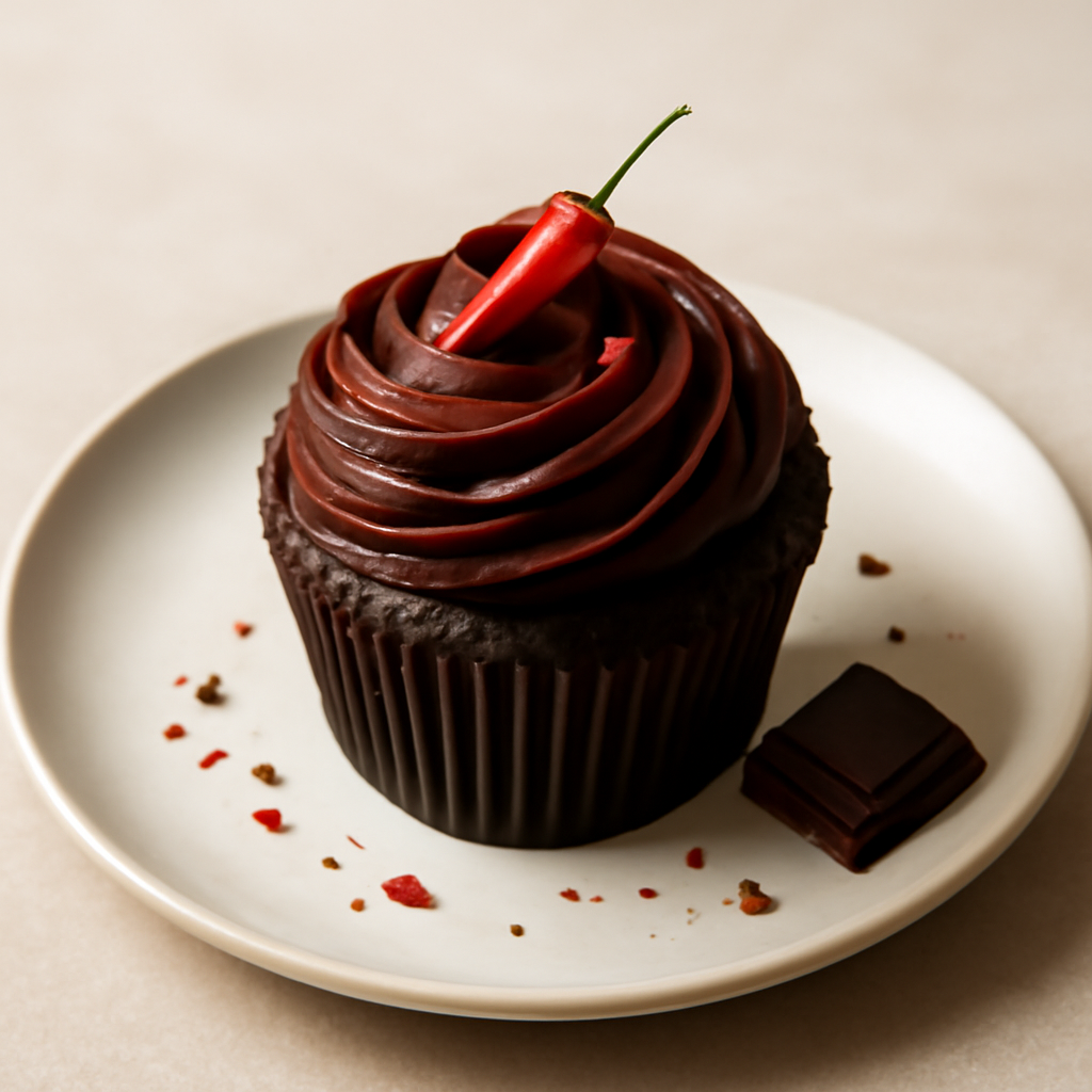 CUP CAKE AL CIOCCOLATO E PEPERONCINO