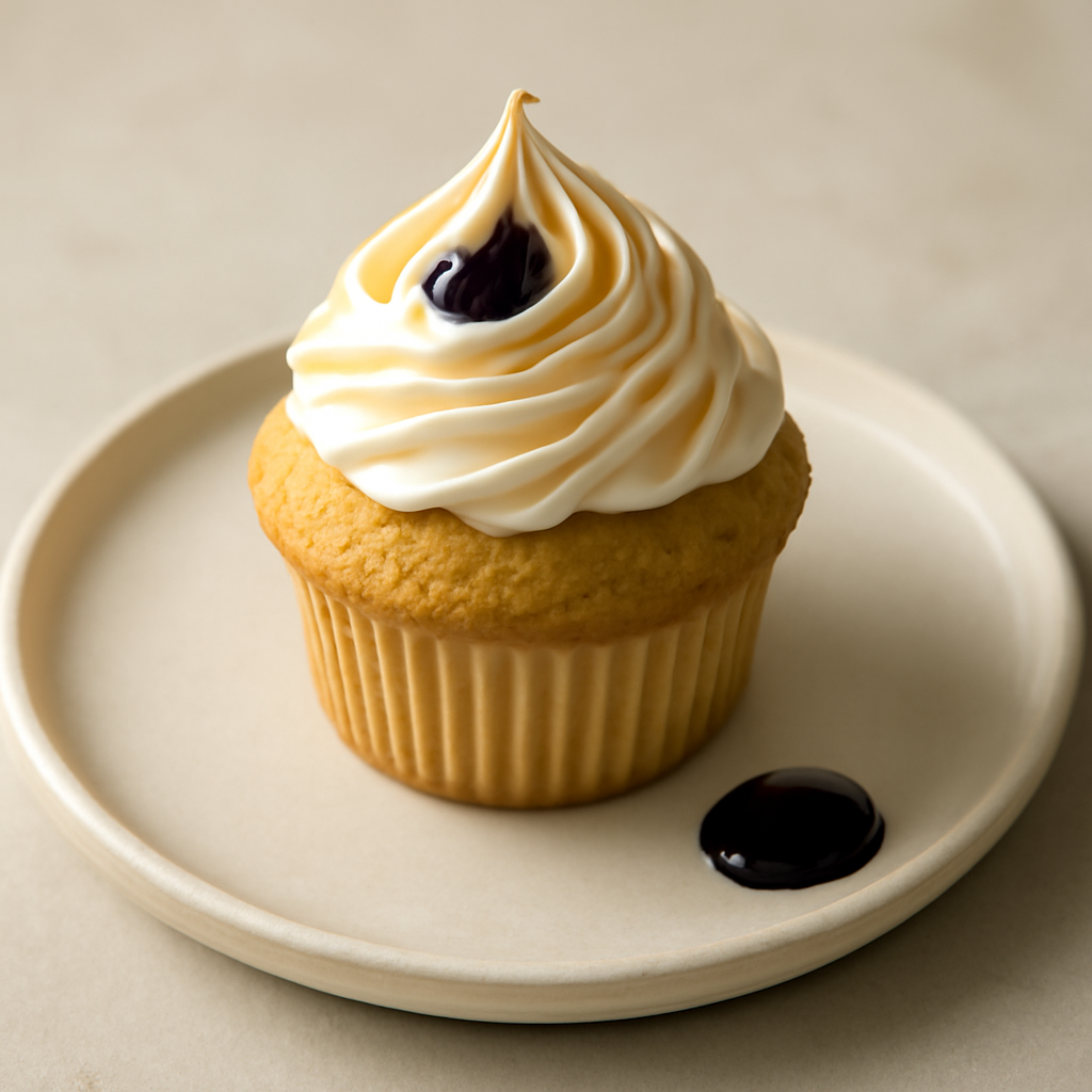 cup cake al limone con crema al burro meringata alla liquirizia