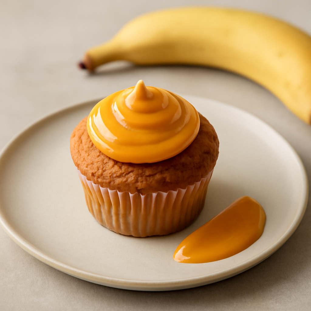 Cup Cake alla banana con crema all’albicocca