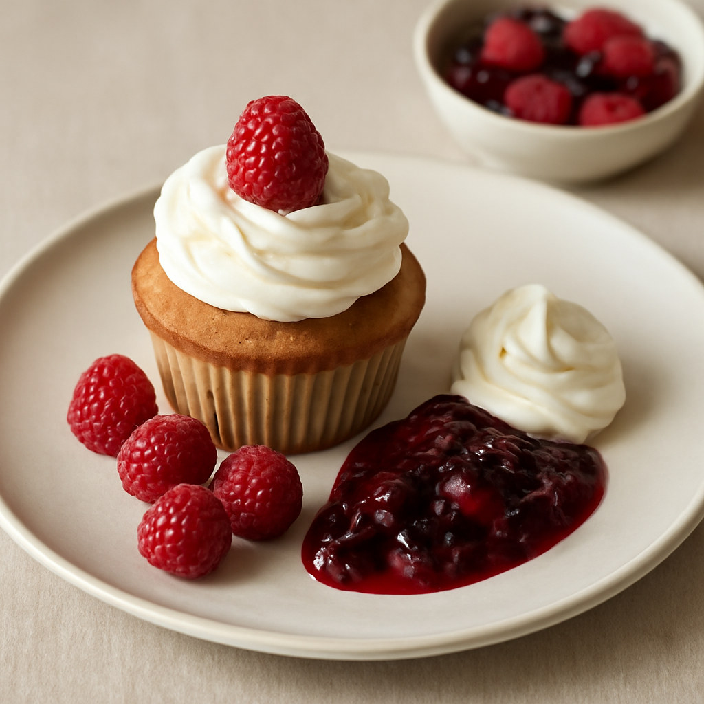 Cupcake ai lamponi