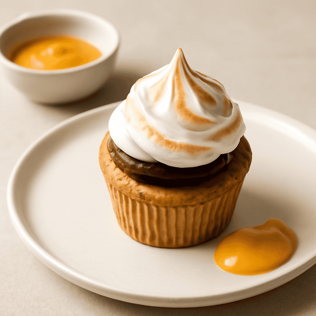 Cupcake alle banane con crema al Cremolì meringata