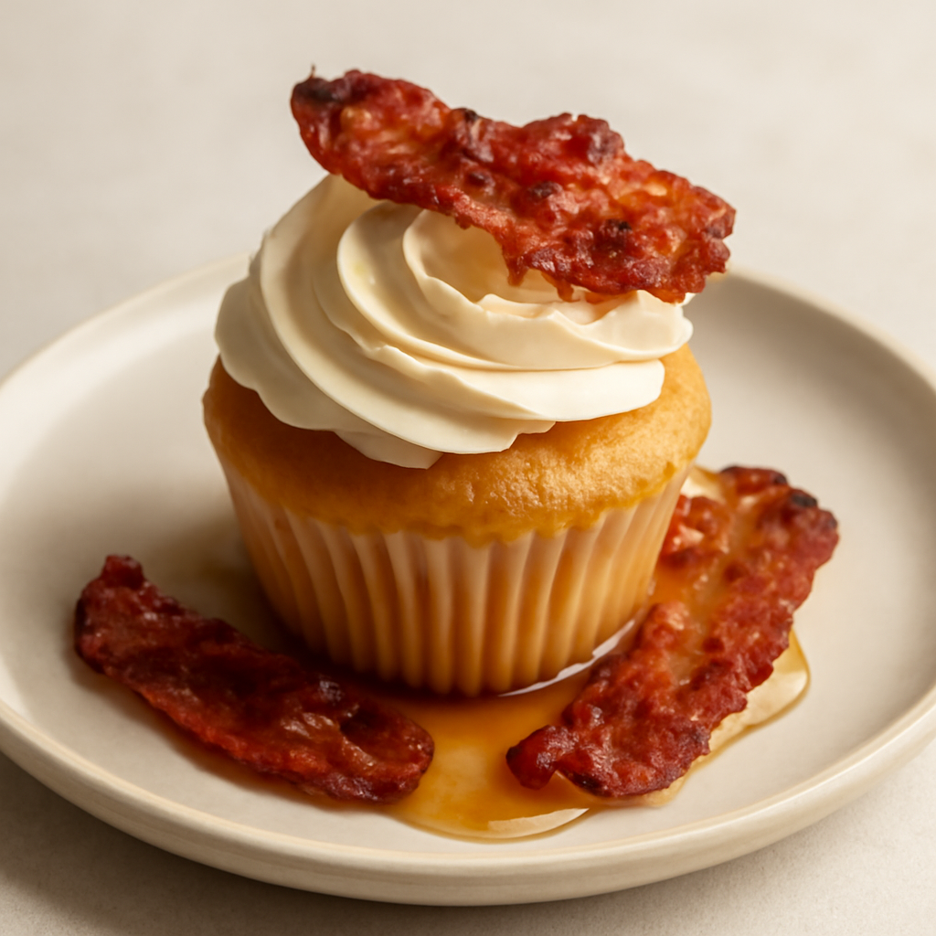Cupcake bacon e sciroppo d’acero