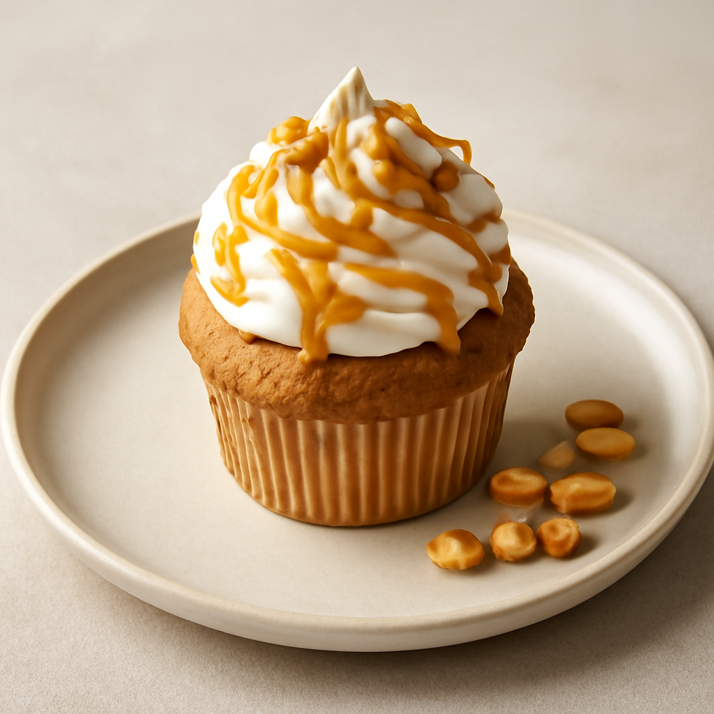 Cupcake caramello salato e arachidi