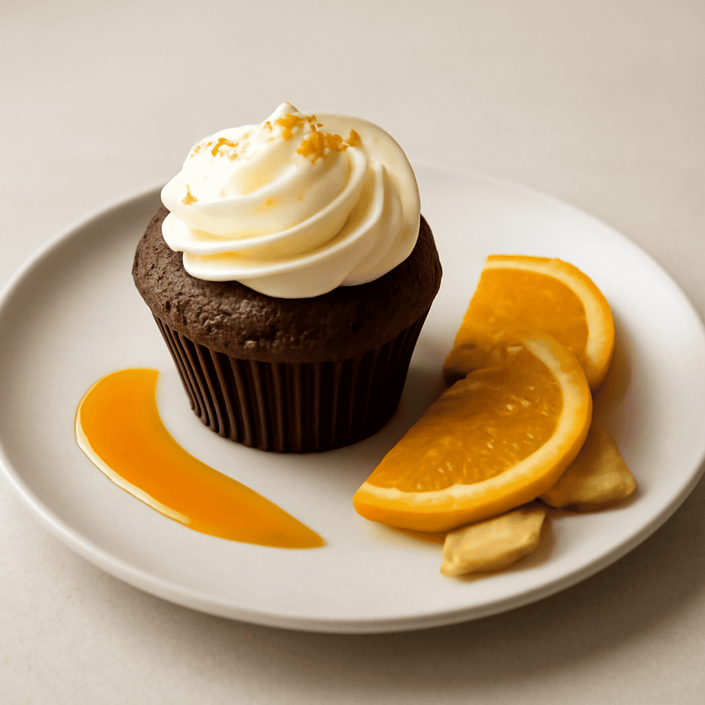 Cupcake cioccolato zenzero e arancia