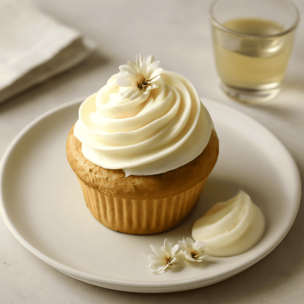 Cupcake con crema alla grappa di camomilla