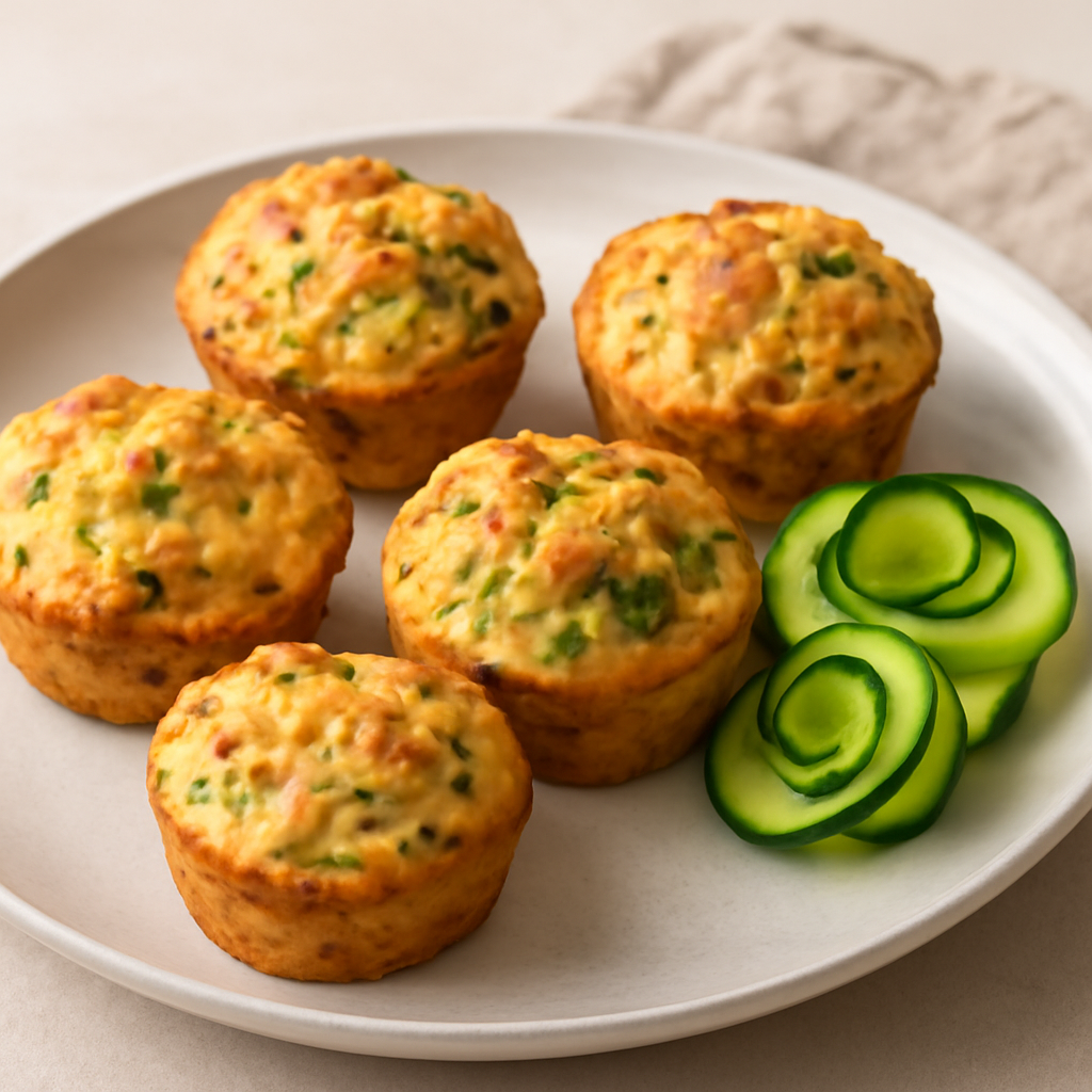 CUPCAKE SALATI CON ZUCCHINE E TONNO