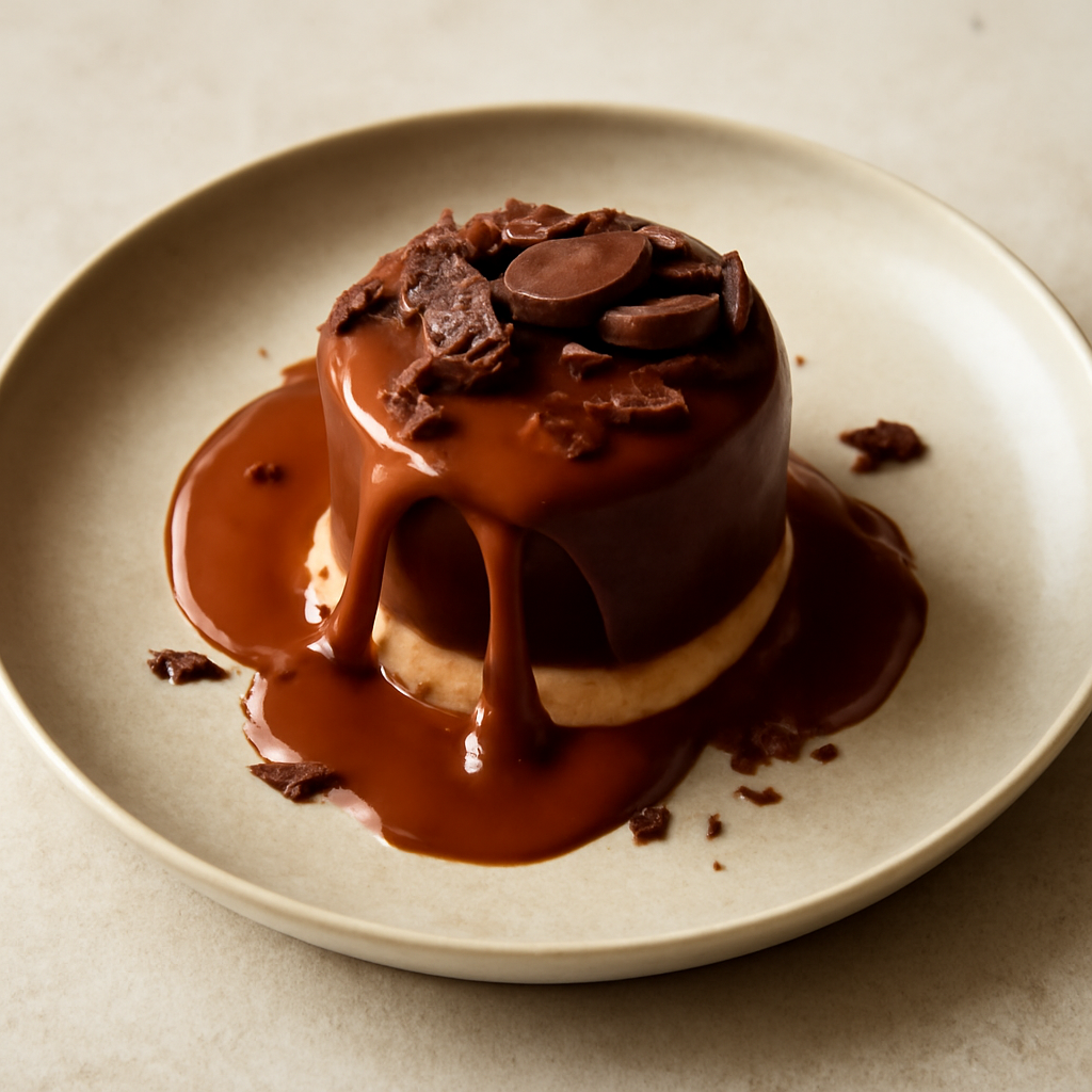 Delizia al cioccolato con caramello salato
