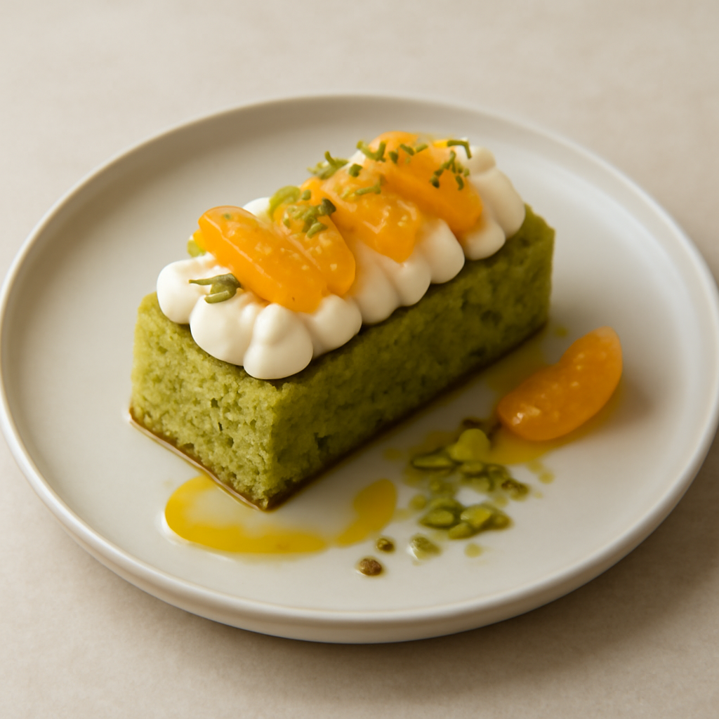 Dolce morbido al pistacchio