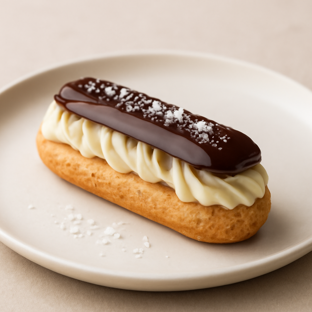 Eclair con crema al cocco