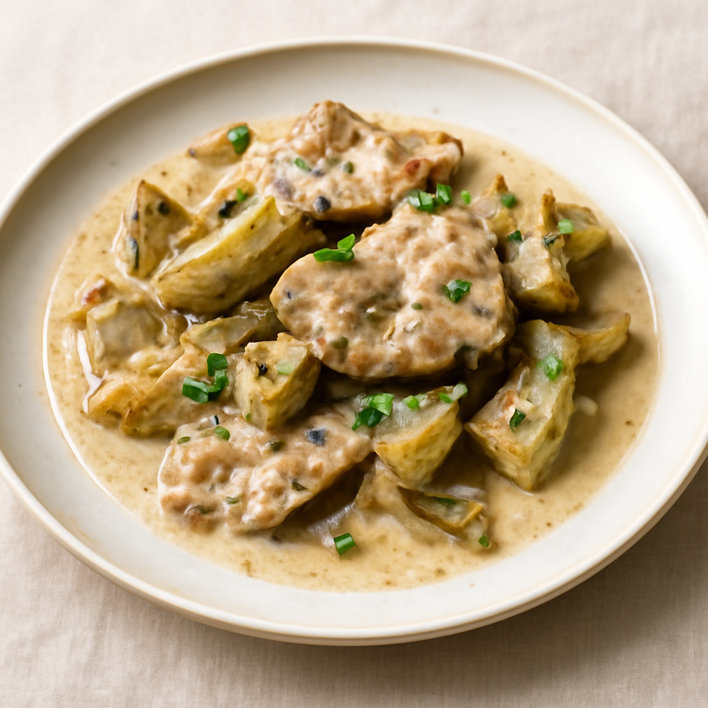 Emincé di vitello ai carciofi