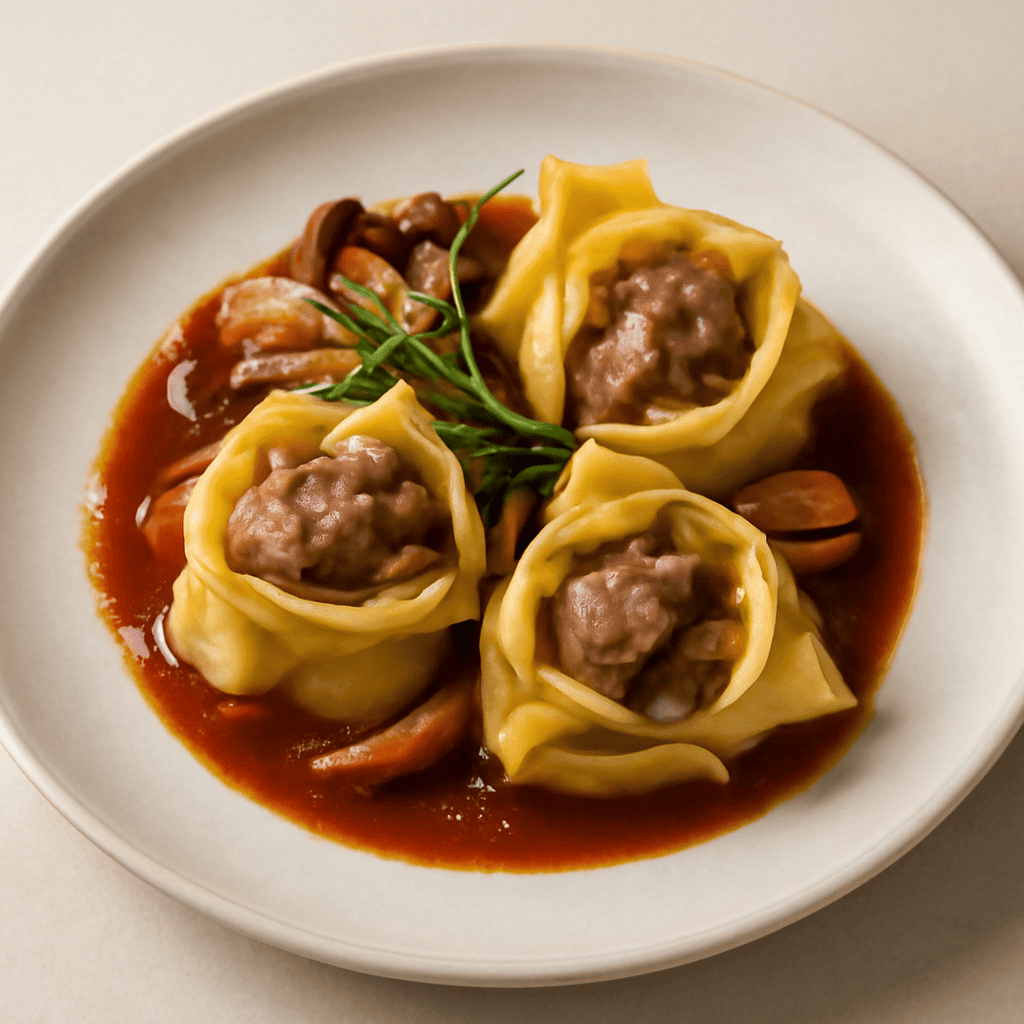 Fagottini con ripieno di quaglia