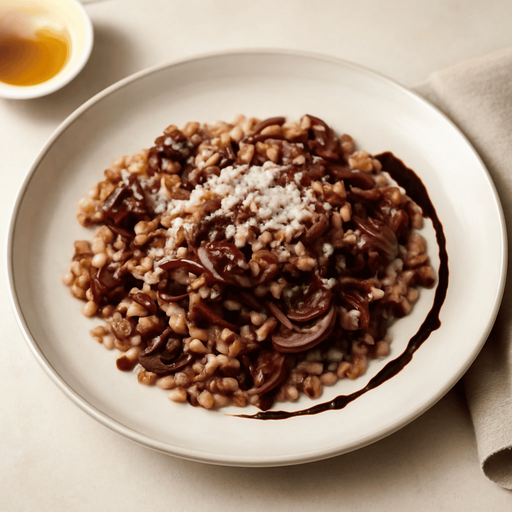 farro al radicchio di Chioggia