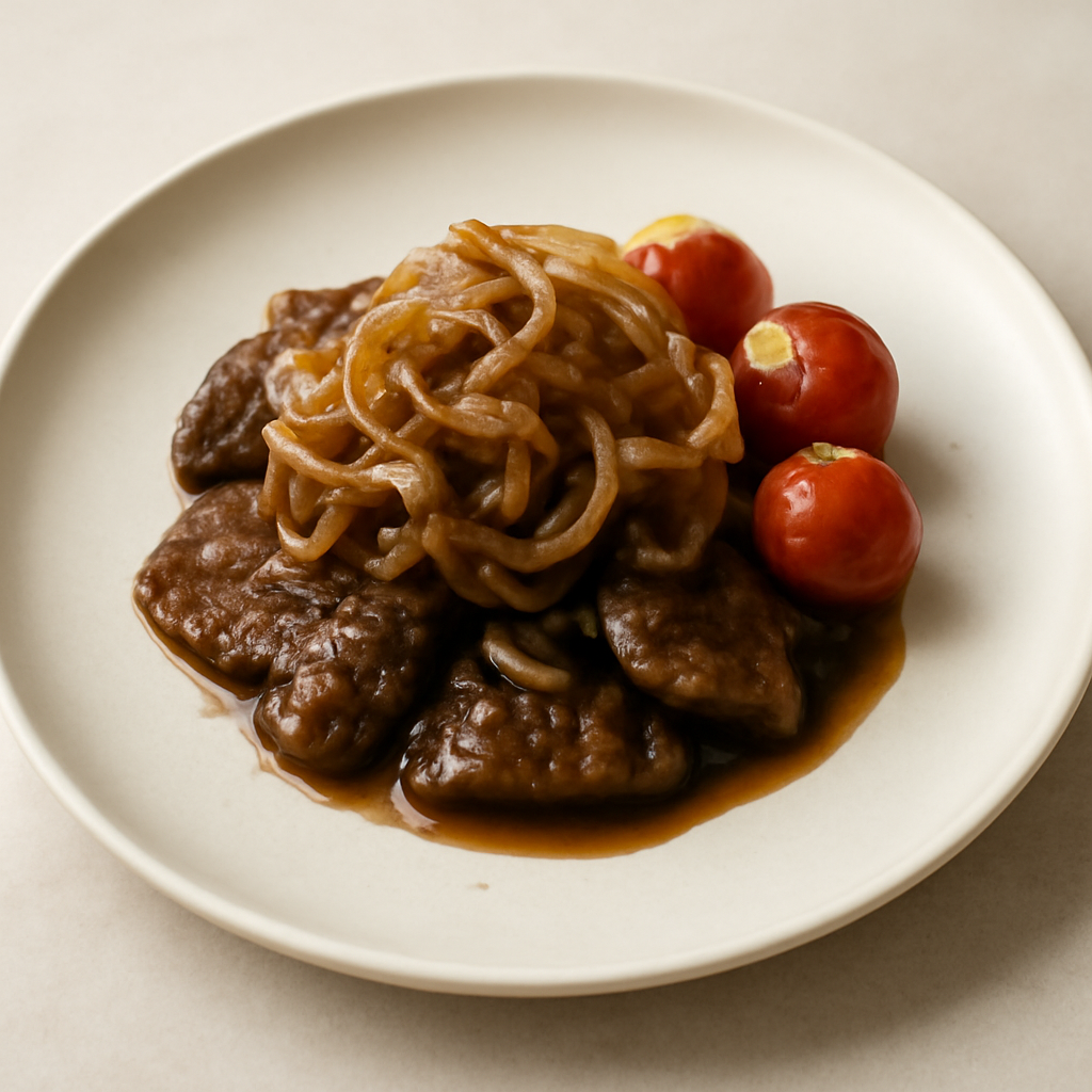 Fegato alla veneziana con cipolle in agrodolce