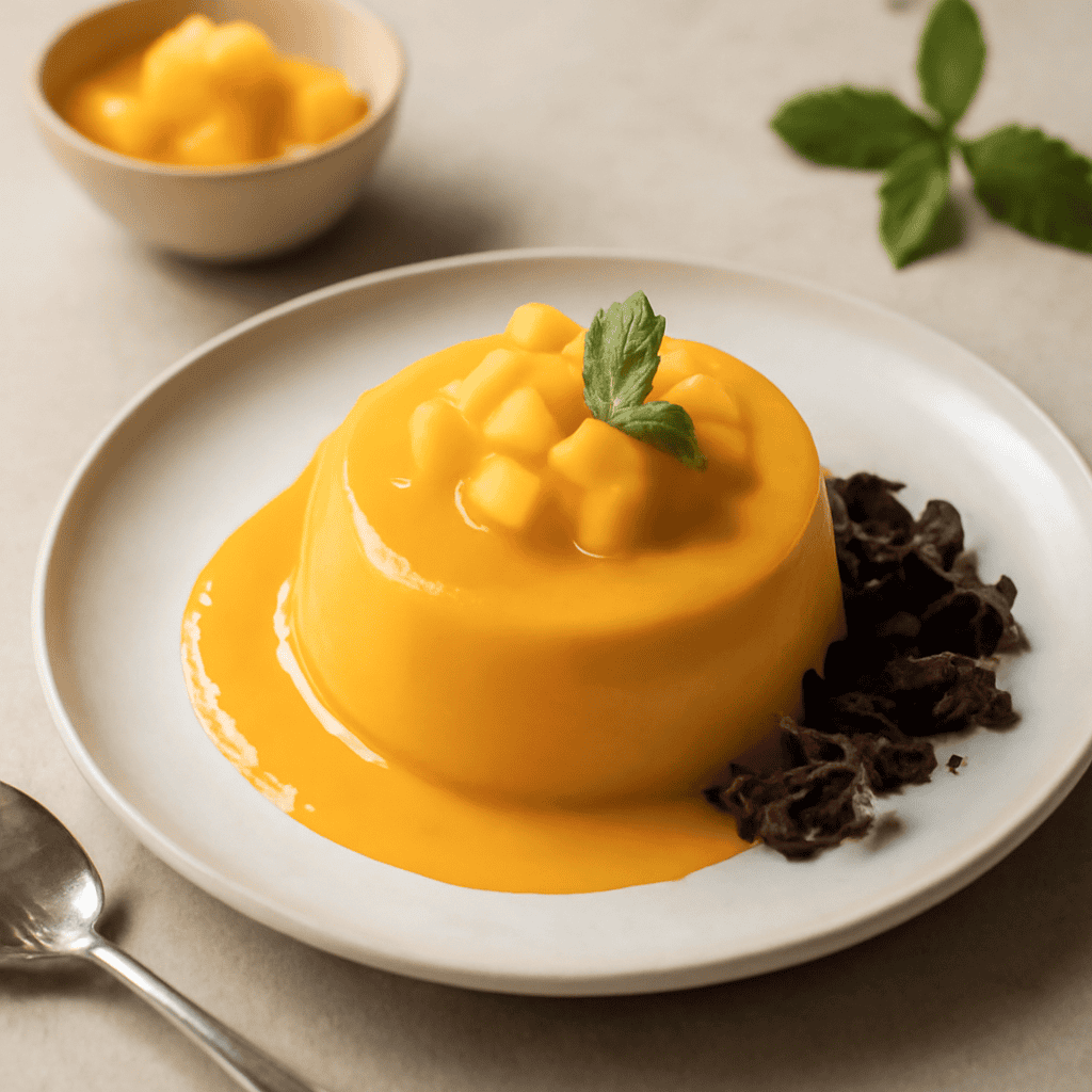FINTO BUDINO ALLA CREMA CON MANGO