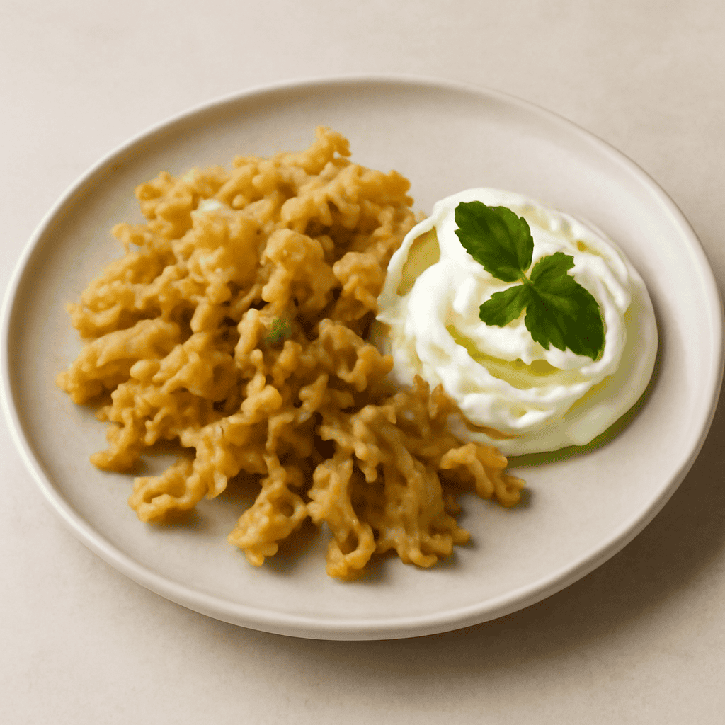 Fiori d’acacia fritti con crema al mascarpone e menta romana