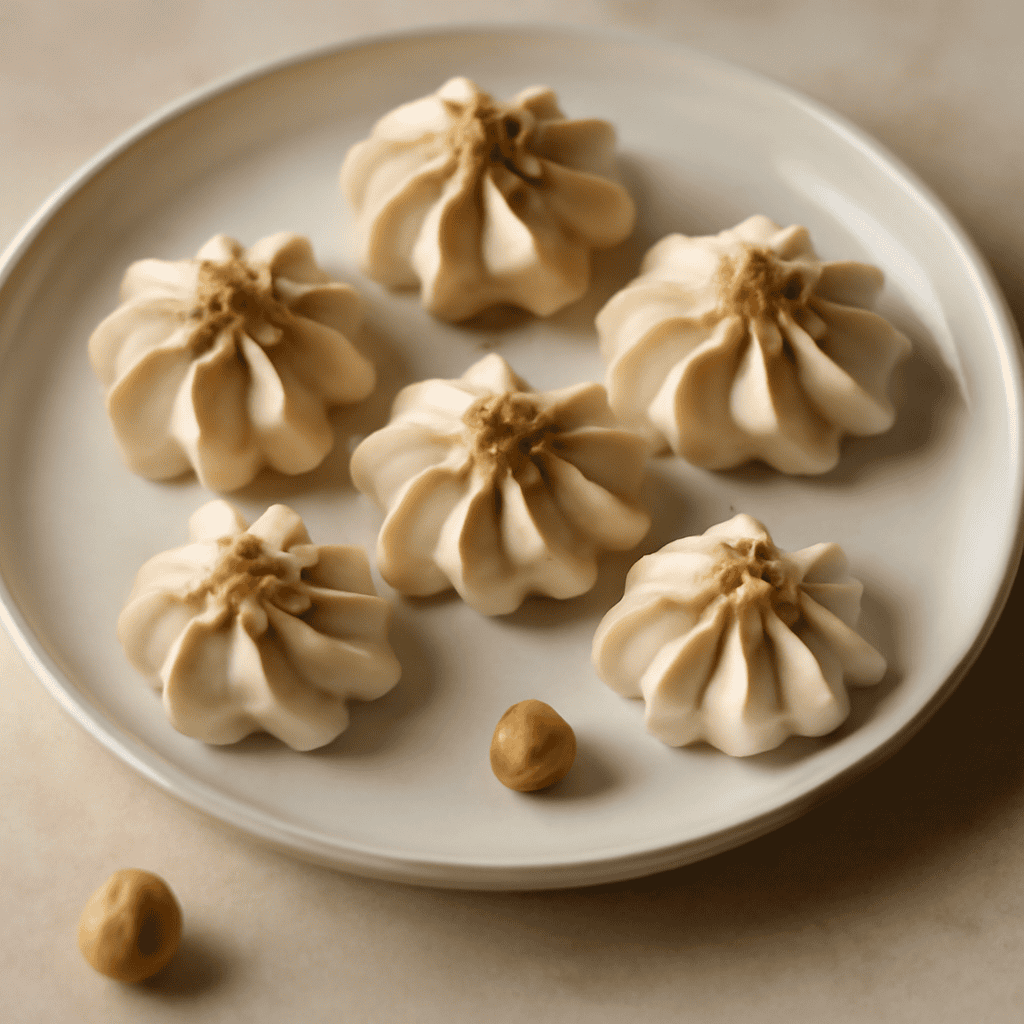 fiori di meringa alla nocciola