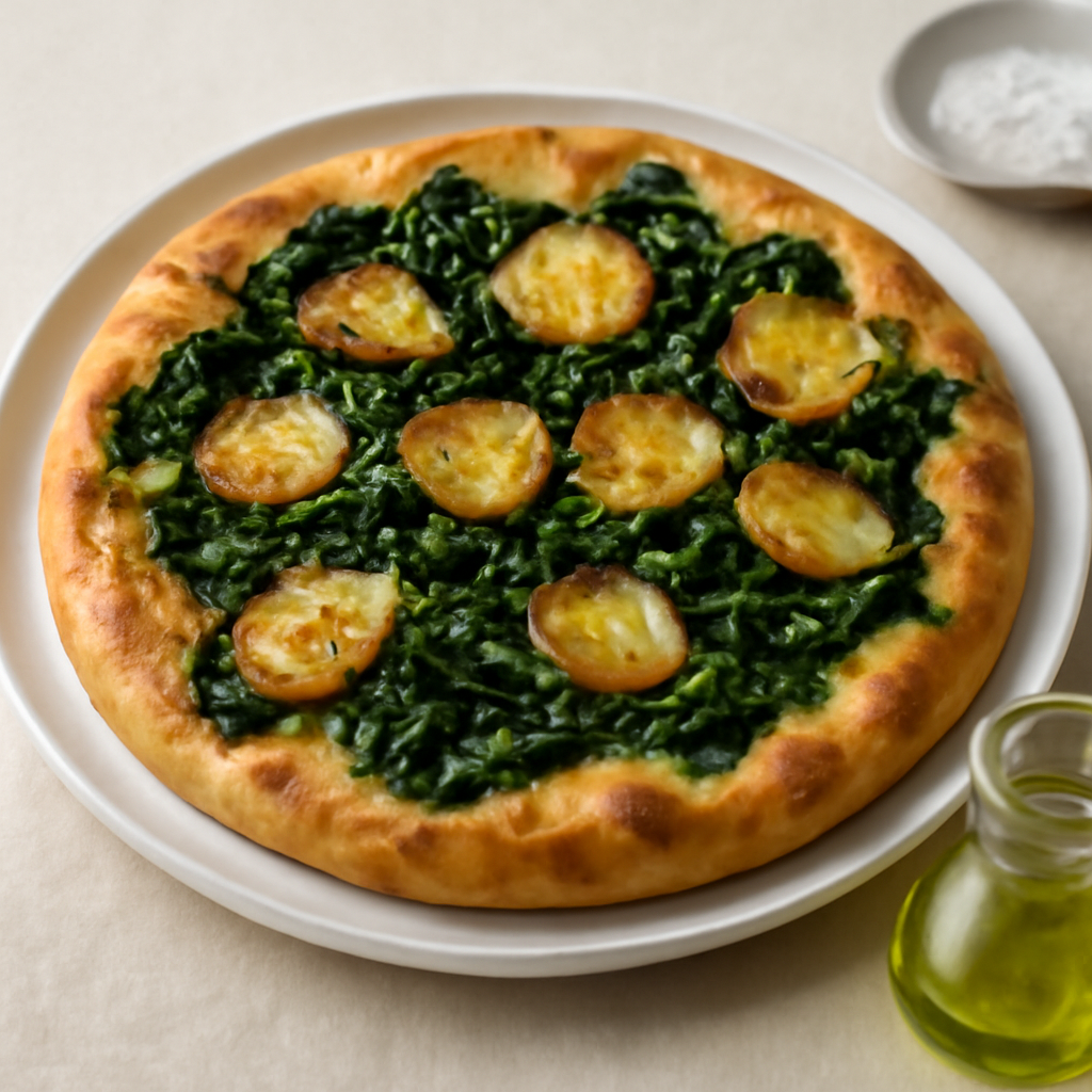 Focaccia cicoria e patate