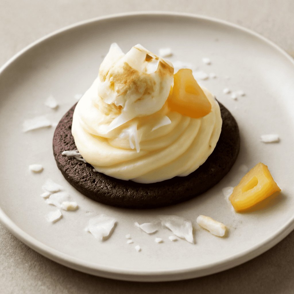 FROLLINE AL CACAO CON MOUSSE PIÑA COLADA