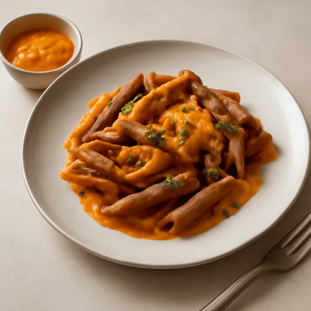 GARGANELLI AL CAFFE’ CON CREMA DI ZUCCA E TIMO