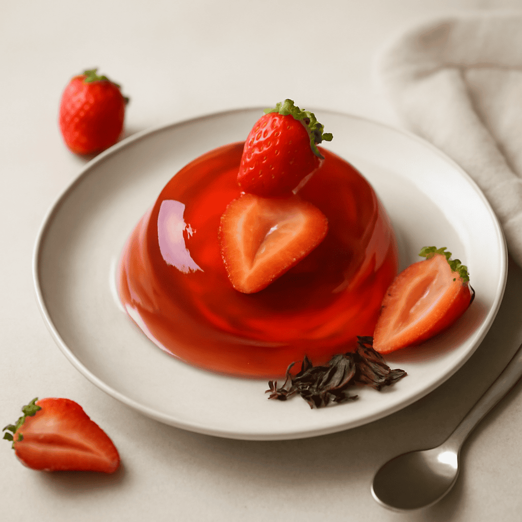 Gelatina di Vodka con Cuore di Fragola
