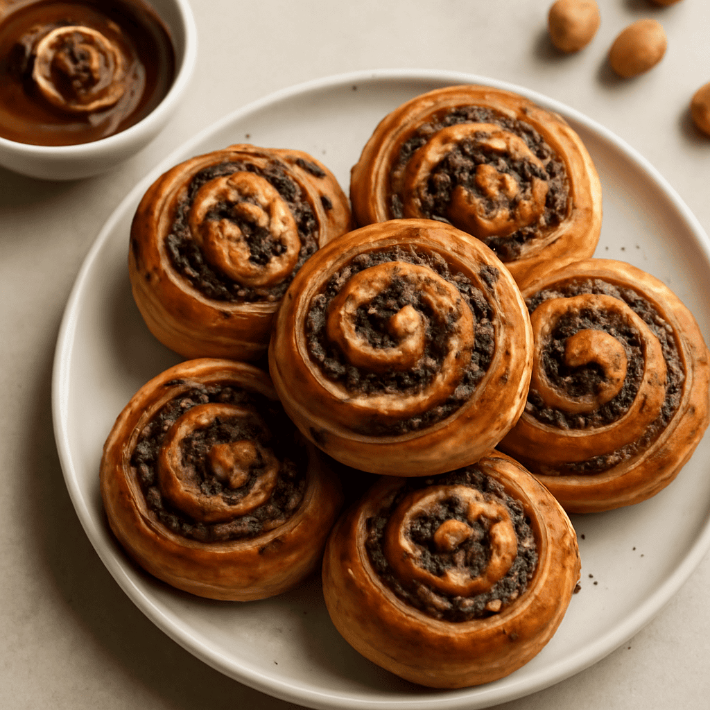 Girelle alla nocciola e al cioccolato