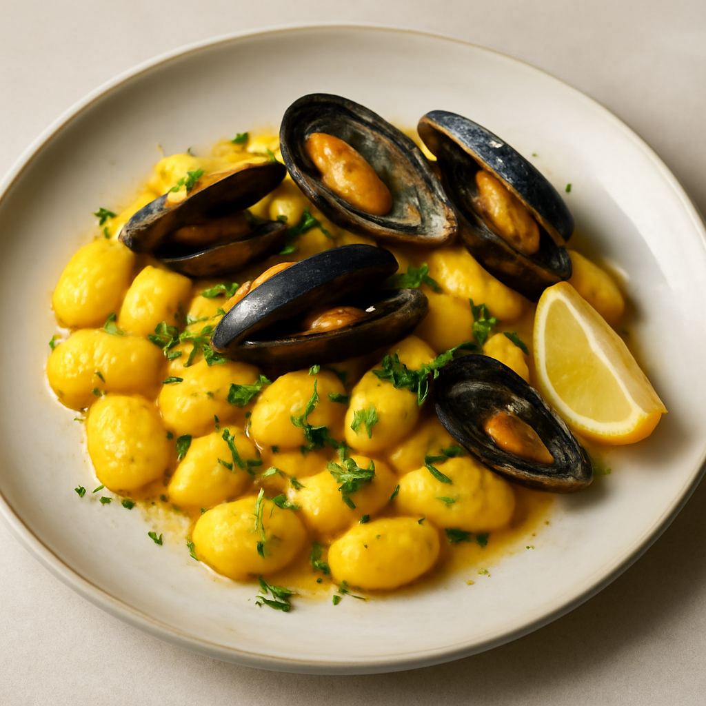 gnocchetti zafferano e cozze