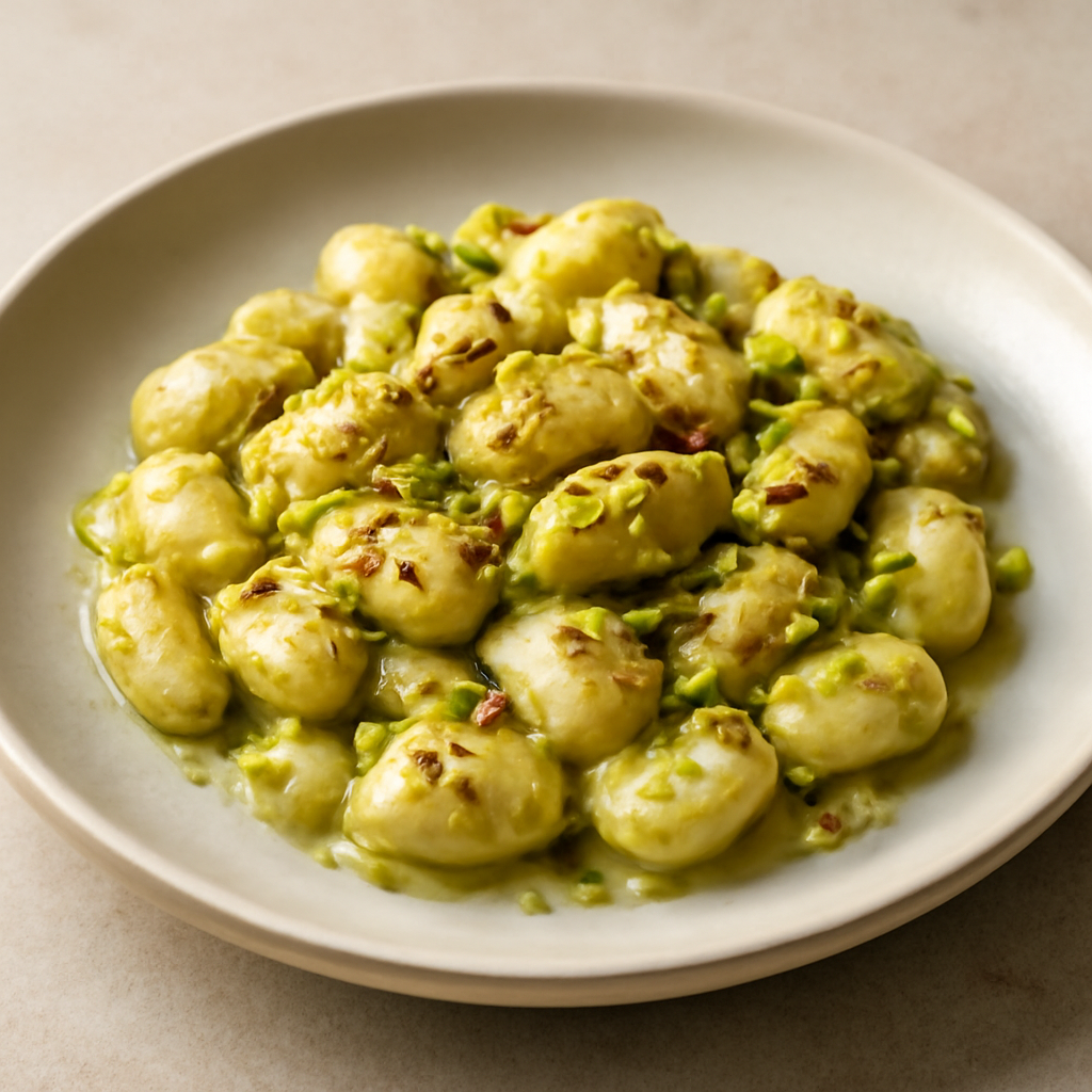 gnocchi al pistacchio