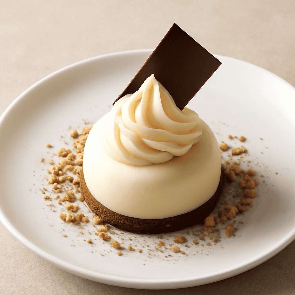 Granella di mousse al cioccolato bianco e crema al Baileys